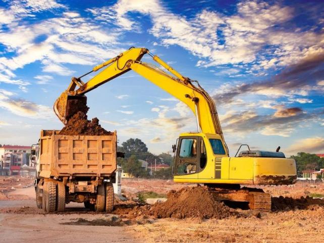 Cilindri idraulici nei macchinari di costruzione