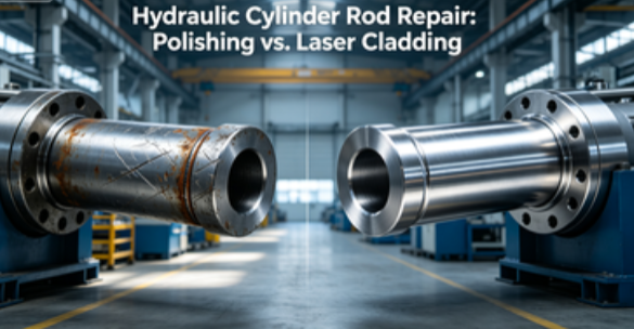 Confronto sulla riparazione dei graffi dell'asta del cilindro idraulico: lucidatura e rivestimento laser: guida ai costi e alla durata