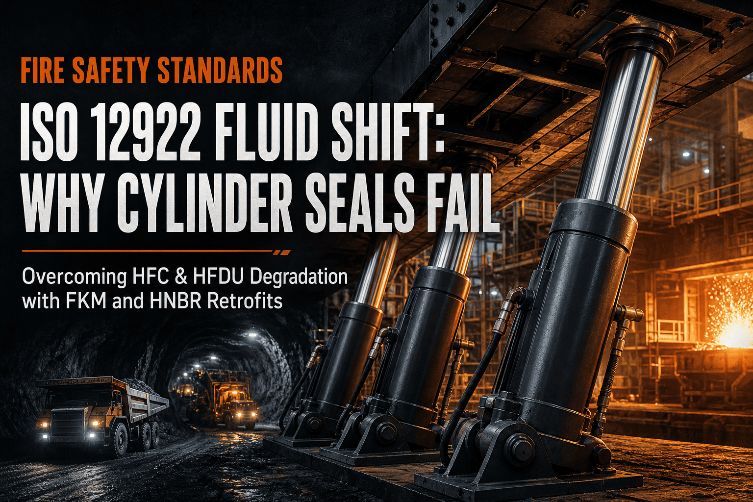 Cambiamento globale nella sicurezza antincendio: perché i fluidi HFDU e HFC ISO 12922 stanno imponendo la riprogettazione delle guarnizioni dei cilindri idraulici