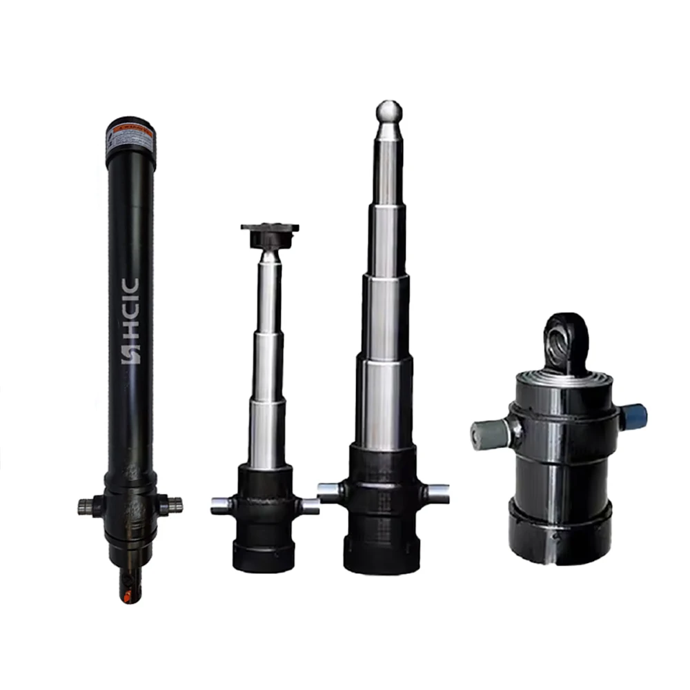 Cilindro idraulico multistadio per piccoli rimorchi